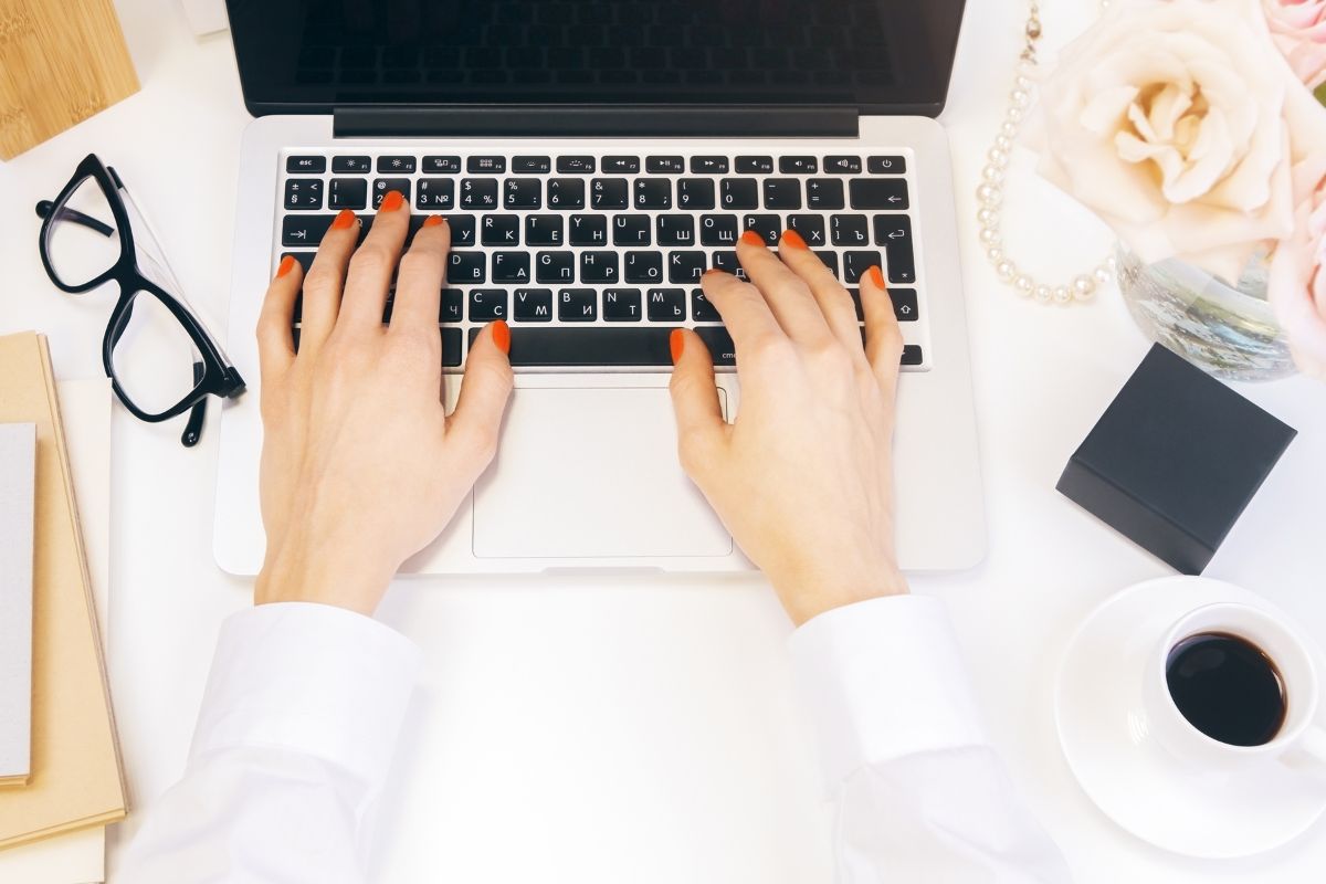 typing written content for SEO